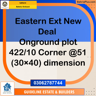 Residential Plot for Sale in Bahria Orchard, Lahore - (BP-163747)