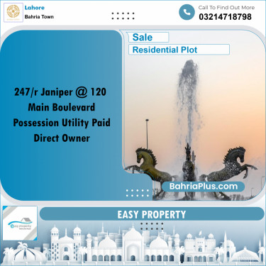 Residential Plot for Sale in Sector C - Janiper Block -  Bahria Town, Lahore - (BP-163902)