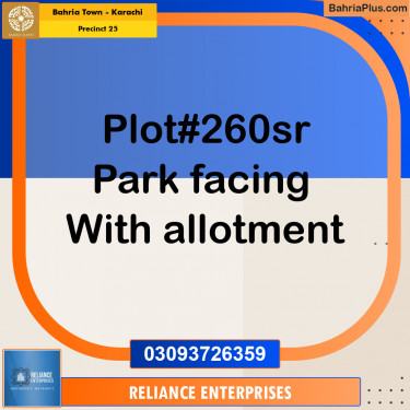 125 Sq. Yards Residential Plot for Sale in Precinct 25 -  Bahria Town, Karachi - (BP-163933)