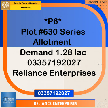 250 Sq. Yards Residential Plot for Sale in Precinct 6 -  Bahria Town, Karachi - (BP-163952)