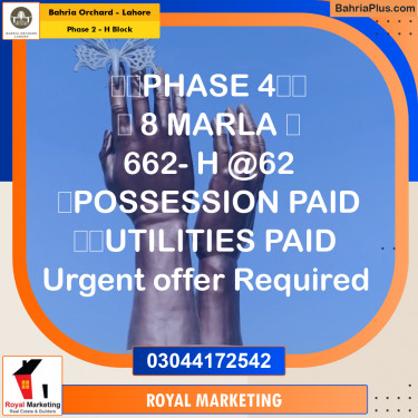 Residential Plot for Sale in Phase 2 - H Block -  Bahria Orchard, Lahore - (BP-163991)