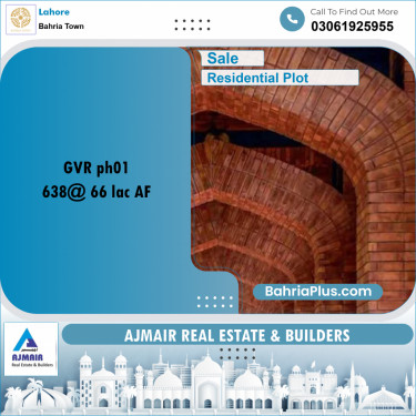 Residential Plot for Sale in Golf Phase 1 -  Bahria Town, Lahore - (BP-164148)