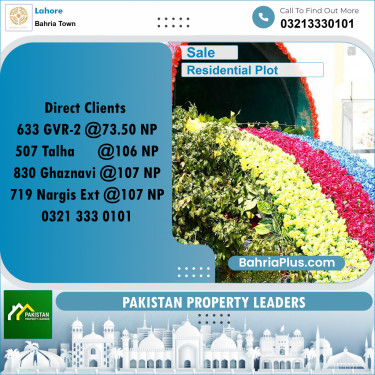 Residential Plot for Sale in Golf Phase 2 -  Bahria Town, Lahore - (BP-164193)