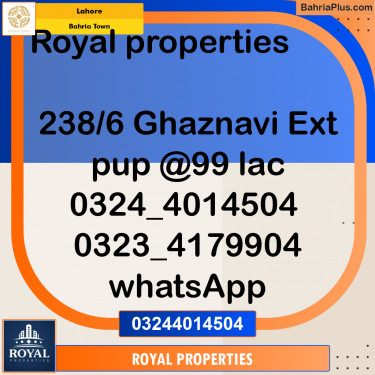 Residential Plot for Sale in Sector F - Ghaznavi Ext. Block -  Bahria Town, Lahore - (BP-164267)