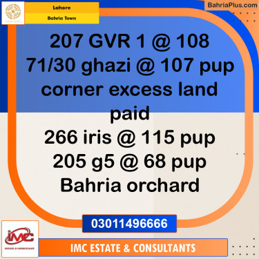 Residential Plot for Sale in Golf Phase 1 -  Bahria Town, Lahore - (BP-164498)