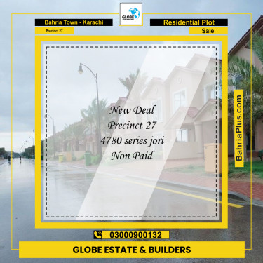 Residential Plot for Sale in Precinct 27 -  Bahria Town, Karachi - (BP-164590)