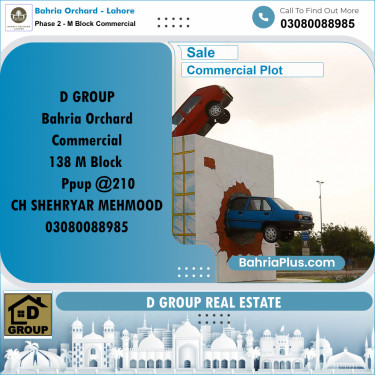 Commercial Plot for Sale in Phase 2 - M Block Commercial -  Bahria Orchard, Lahore - (BP-164605)