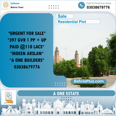 Residential Plot for Sale in Golf Phase 1 -  Bahria Town, Lahore - (BP-164676)