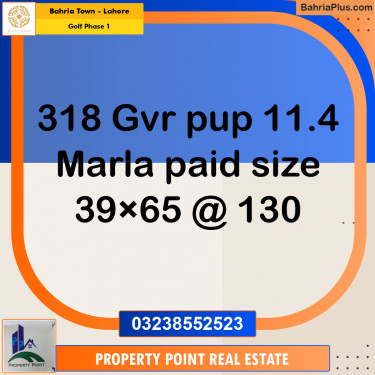 Residential Plot for Sale in Golf Phase 1 -  Bahria Town, Lahore - (BP-164706)