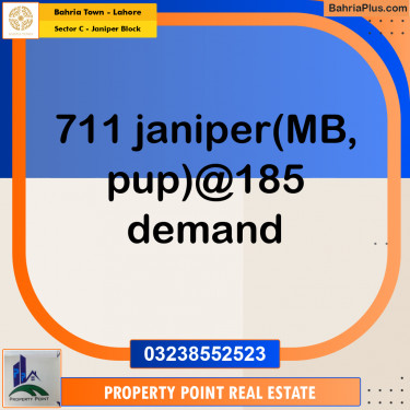 Residential Plot for Sale in Sector C - Janiper Block -  Bahria Town, Lahore - (BP-164756)