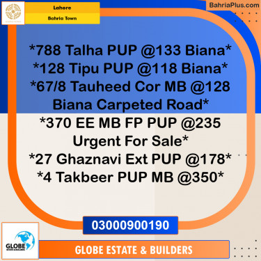 Residential Plot for Sale in Sector F - Talha Block -  Bahria Town, Lahore - (BP-164789)