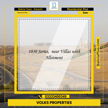 Residential Plot for Sale in Precinct 31 Plot -  Bahria Town, Karachi - (BP-164819)