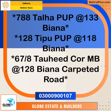 Residential Plot for Sale in Sector F - Talha Block -  Bahria Town, Lahore - (BP-164850)