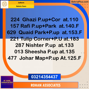 Residential Plot for Sale in Sector F - Ghazi Block -  Bahria Town, Lahore - (BP-165001)
