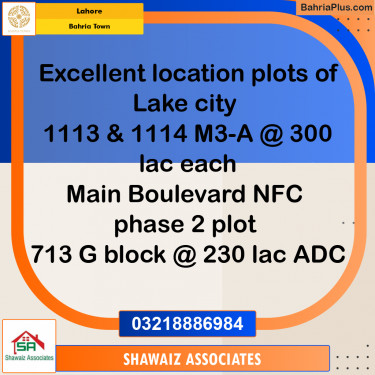 Residential Plot for Sale in Bahria Town, Lahore - (BP-165063)