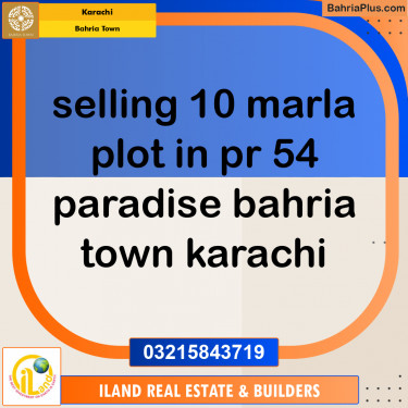 Residential Plot for Sale in Precinct 54 -  Bahria Town, Karachi - (BP-165106)