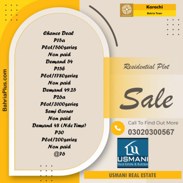 125 Sq. Yards Residential Plot for Sale in Precinct 15-A -  Bahria Town, Karachi - (BP-165135)
