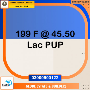 Residential Plot for Sale in Phase 2 - F Block -  Bahria Orchard, Lahore - (BP-165414)