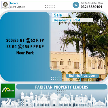 Residential Plot for Sale in Phase 4 - G1 Block -  Bahria Orchard, Lahore - (BP-165459)