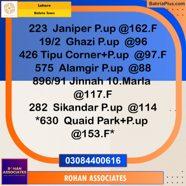Residential Plot for Sale in Sector F - Sikander Block -  Bahria Town, Lahore - (BP-165674)