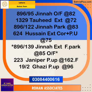 Residential Plot for Sale in Sector F - Ghazi Block -  Bahria Town, Lahore - (BP-165675)