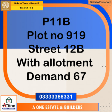 Residential Plot for Sale in Precinct 11-B -  Bahria Town, Karachi - (BP-165811)