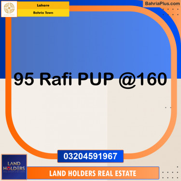 Residential Plot for Sale in Sector E - Rafi Block -  Bahria Town, Lahore - (BP-165903)
