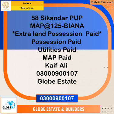 Residential Plot for Sale in Sector F - Sikander Block -  Bahria Town, Lahore - (BP-165936)