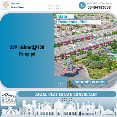 Residential Plot for Sale in Sector E - Nishtar Block -  Bahria Town, Lahore - (BP-166030)