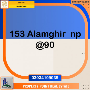 Residential Plot for Sale in Sector F - Alamgir Block -  Bahria Town, Lahore - (BP-166150)