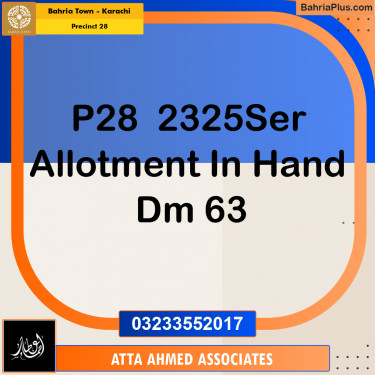 125 Sq. Yards Residential Plot for Sale in Precinct 28 -  Bahria Town, Karachi - (BP-166229)