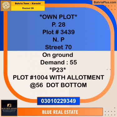 125 Sq. Yards Residential Plot for Sale in Precinct 28 -  Bahria Town, Karachi - (BP-166232)