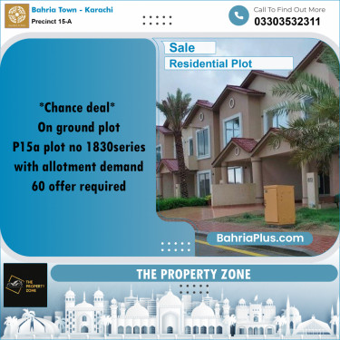 125 Sq. Yards Residential Plot for Sale in Precinct 15-A -  Bahria Town, Karachi - (BP-166235)