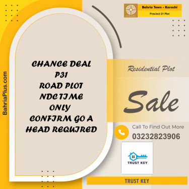 Residential Plot for Sale in Precinct 31 Plot -  Bahria Town, Karachi - (BP-166384)