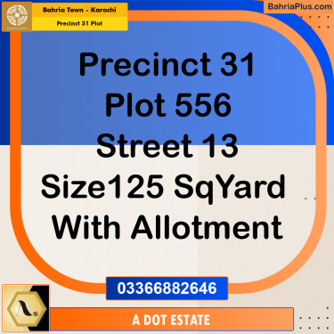 Residential Plot for Sale in Precinct 31 Plot -  Bahria Town, Karachi - (BP-166422)