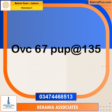 Residential Plot for Sale in Overseas C -  Bahria Town, Lahore - (BP-166431)