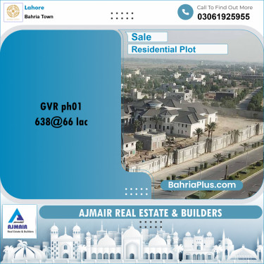 Residential Plot for Sale in Golf Phase 1 -  Bahria Town, Lahore - (BP-166488)