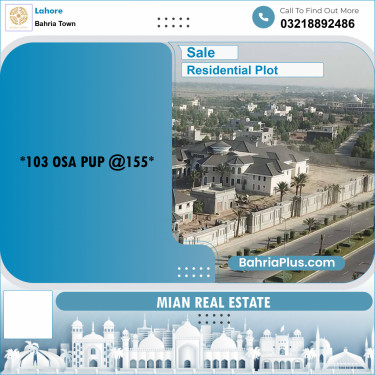 Residential Plot for Sale in Overseas A -  Bahria Town, Lahore - (BP-166550)