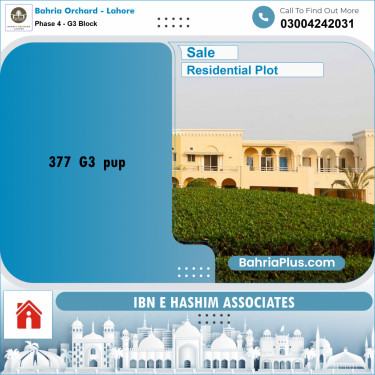 Residential Plot for Sale in Phase 4 - G3 Block -  Bahria Orchard, Lahore - (BP-166580)