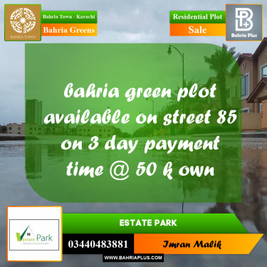 75 Sq. Yards Residential Plot for Sale in Bahria Greens -  Bahria Town, Karachi - (BP-166587)