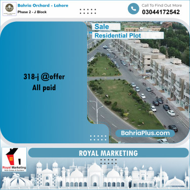 Residential Plot for Sale in Phase 2 - J Block -  Bahria Orchard, Lahore - (BP-166637)
