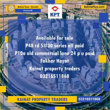 Residential Plot for Sale in Precinct 48 -  Bahria Town, Karachi - (BP-166675)