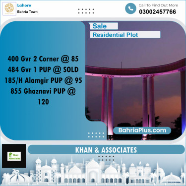 Residential Plot for Sale in Golf Phase 2 -  Bahria Town, Lahore - (BP-167319)