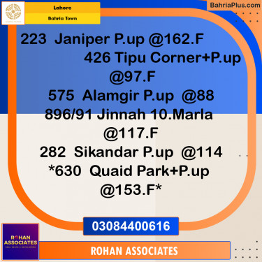 Residential Plot for Sale in Sector F - Alamgir Block -  Bahria Town, Lahore - (BP-167375)