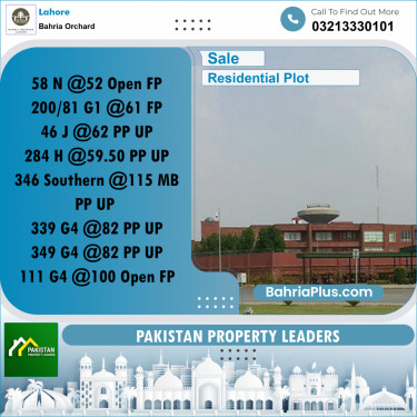 Residential Plot for Sale in Phase 2 - N Block -  Bahria Orchard, Lahore - (BP-167436)