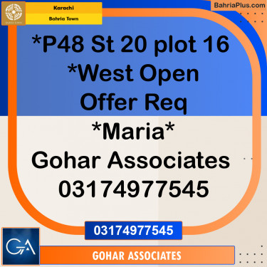 Residential Plot for Sale in Precinct 48 -  Bahria Town, Karachi - (BP-167445)