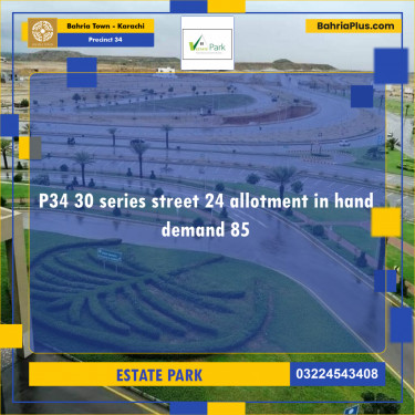 250 Sq. Yards Residential Plot for Sale in Precinct 34 -  Bahria Town, Karachi - (BP-167479)