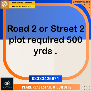 Residential Plot for Sale in Precinct 9 - Bahria Hills -  Bahria Town, Karachi - (BP-167601)