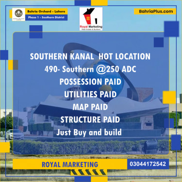 Residential Plot for Sale in Phase 1 - Southern District -  Bahria Orchard, Lahore - (BP-167707)