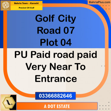 Residential Plot for Sale in Precinct 20 Golf -  Bahria Town, Karachi - (BP-167789)